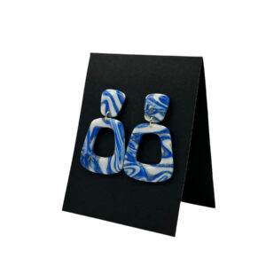 Cercei Handmade Colecția Magic Blue 4 din Lut Polimeric – Unicat!